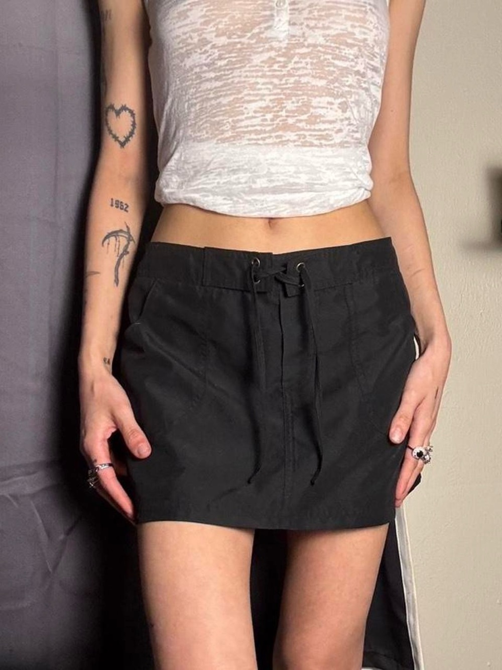 Black Kona Sol Mini Skirt